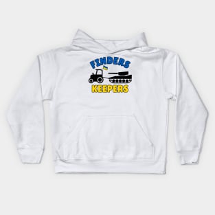 Ukrainian Farmer Towing Russian Tank - Finders Keepers Kids Hoodie